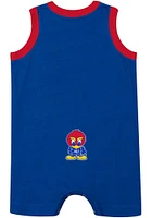 Colosseum Kansas Jayhawks Baby Blue Secret Life Short Sleeve One Piece