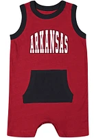 Colosseum Arkansas Razorbacks Baby Cardinal Secret Life Short Sleeve One Piece