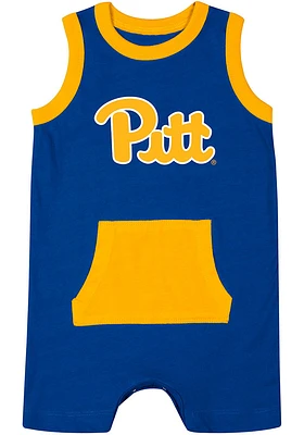 Colosseum Pitt Panthers Baby Blue Secret Life Short Sleeve One Piece