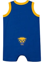 Colosseum Pitt Panthers Baby Blue Secret Life Short Sleeve One Piece