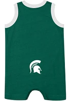 Colosseum Michigan State Spartans Baby Green Secret Life Short Sleeve One Piece