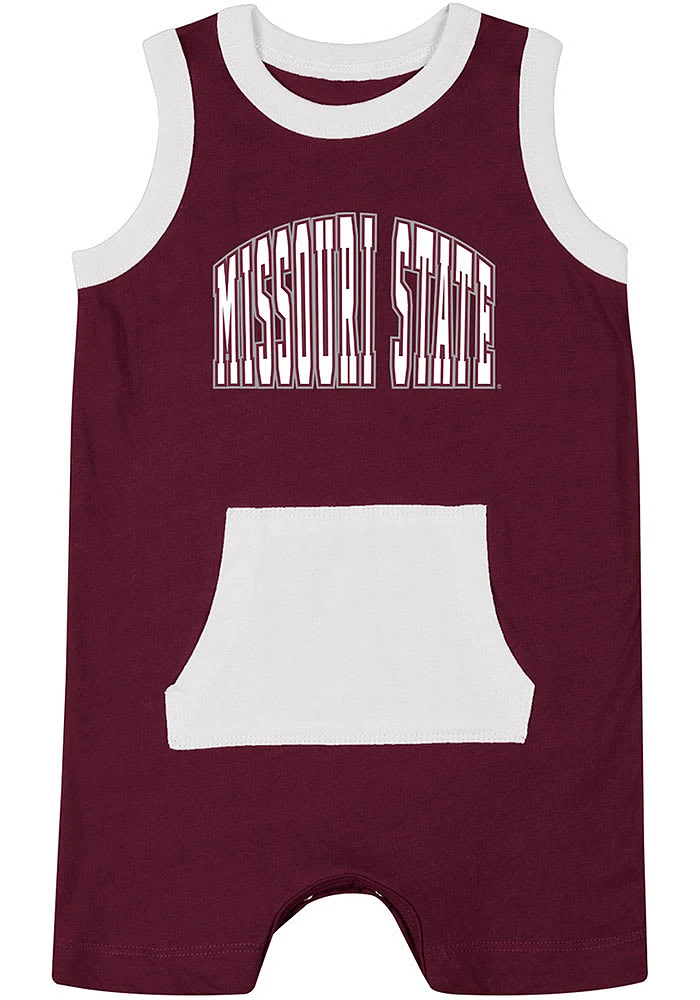 Colosseum Missouri State Bears Baby Maroon Secret Life Short Sleeve One Piece