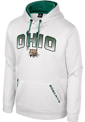 Colosseum Ohio Bobcats Mens White Reese Hood