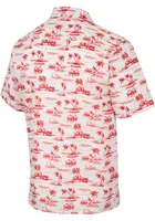 Colosseum Ohio State Buckeyes Mens White Spontaneous Short Sleeve Dress Shirt