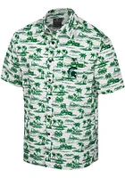 Colosseum Michigan State Spartans Mens White Spontaneous Short Sleeve Dress Shirt