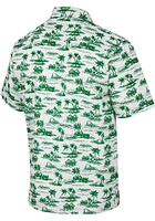 Colosseum Michigan State Spartans Mens White Spontaneous Short Sleeve Dress Shirt