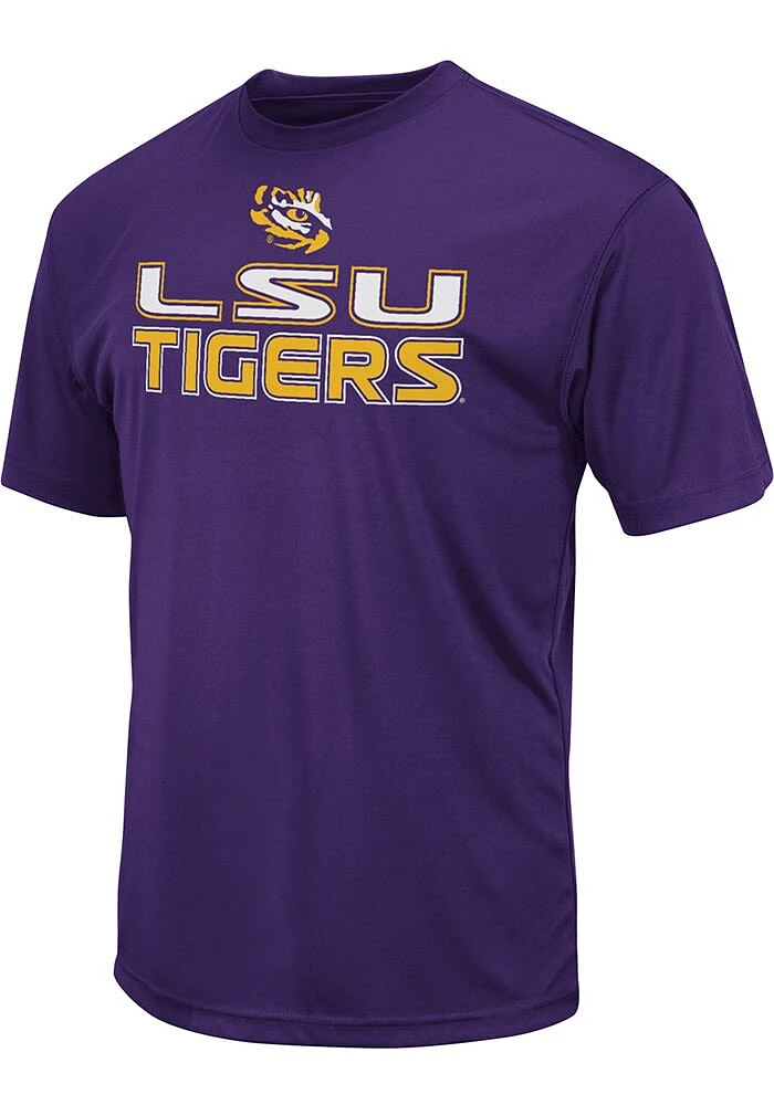 Colosseum LSU Tigers Stacked Name Short Sleeve T Shirt