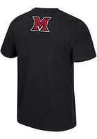 Colosseum Miami RedHawks Black Resistance Short Sleeve T Shirt