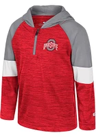 Colosseum Ohio State Buckeyes Toddler Red Creative Control Long Sleeve 1/4 Zip