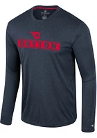 Colosseum Dayton Flyers Navy Blue Gradey Long Sleeve T-Shirt