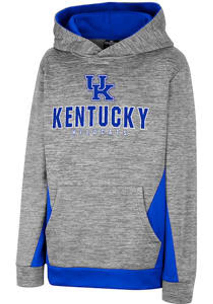 Colosseum Kentucky Wildcats Youth Grey Trumtookas Long Sleeve Hoodie