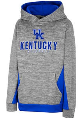 Colosseum Kentucky Wildcats Youth Grey Trumtookas Long Sleeve Hoodie