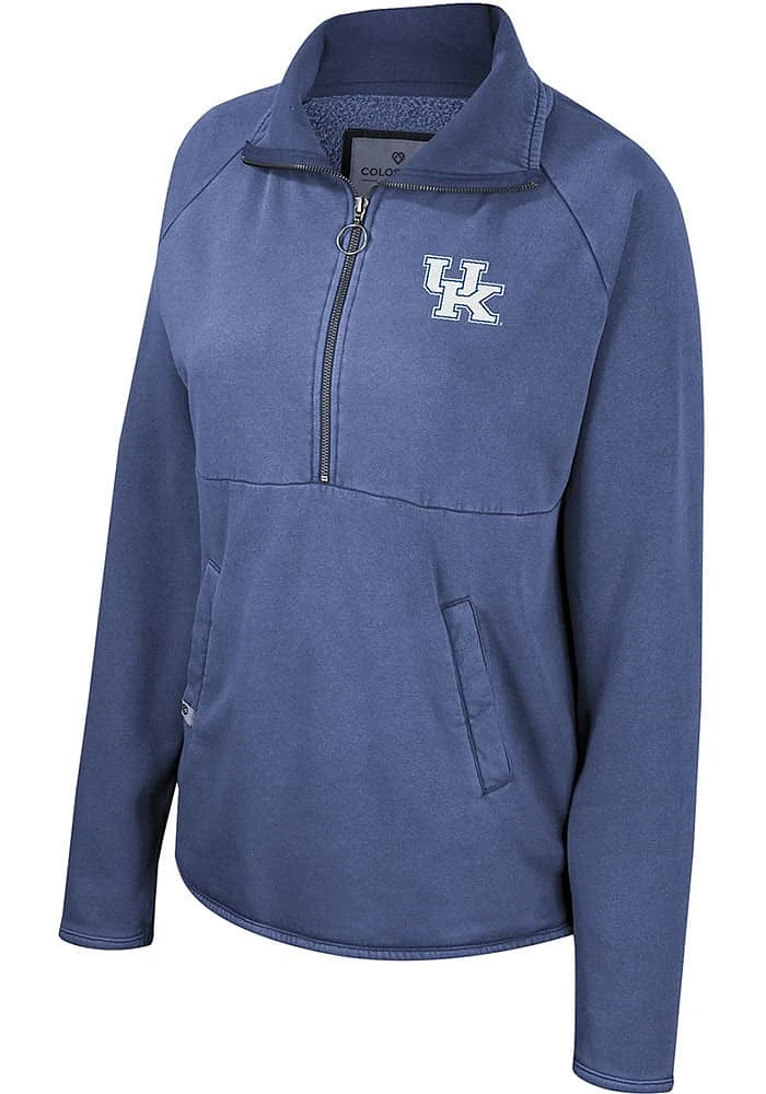 Colosseum Kentucky Wildcats Womens Blue Audrey Qtr Zip