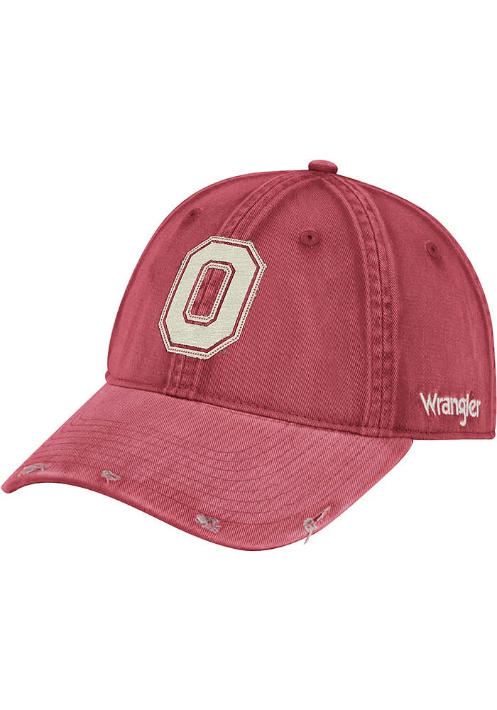 Wrangler Ohio State Buckeyes Wrangler Vintage Ball Cap Adjustable Hat - Red