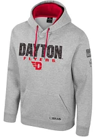 Colosseum Dayton Flyers Mens Grey OHT Oorah Long Sleeve Hoodie