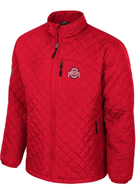 Colosseum Ohio State Buckeyes Mens Red Back on Top Puffer Medium Weight Jacket