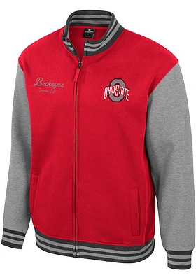 Colosseum Ohio State Buckeyes Mens Red Ambi Turner Varsity Track Jacket