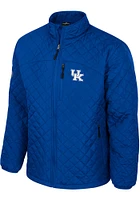 Colosseum Kentucky Wildcats Mens Blue Back on Top Puffer Medium Weight Jacket