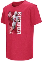 Emeka Egbuka Ohio State Buckeyes Youth Red Sport Icon Player Tee