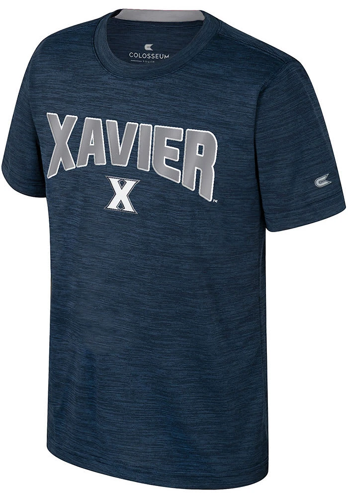 Colosseum Xavier Musketeers Youth Navy Blue Rylos Short Sleeve T-Shirt