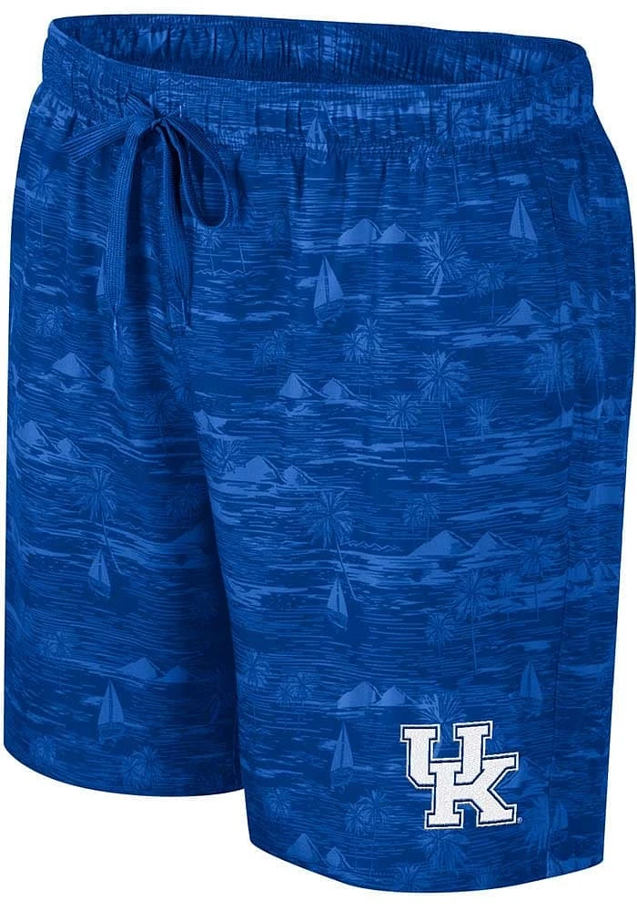 Colosseum Kentucky Wildcats Mens Blue Ozark Swim Trunks