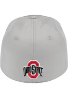 Colosseum Ohio State Buckeyes Mens Grey 5-Panel Flex Hat