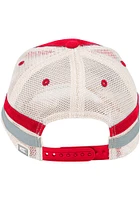 Colosseum Ohio State Buckeyes Striped Meshback Adjustable Hat - Red