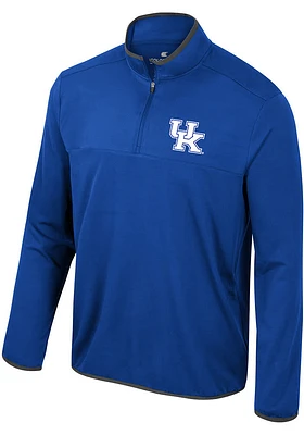 Colosseum Kentucky Wildcats Mens Blue Potential Long Sleeve 1/4 Zip Pullover