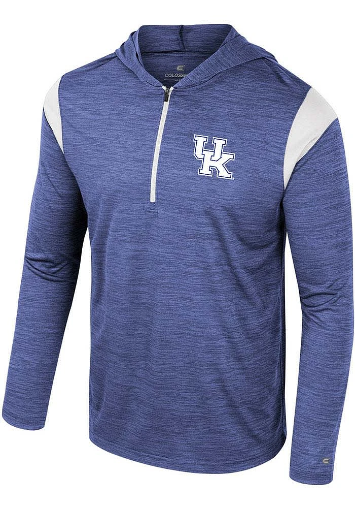 Colosseum Kentucky Wildcats Mens Blue Dozer Windshirt Hood