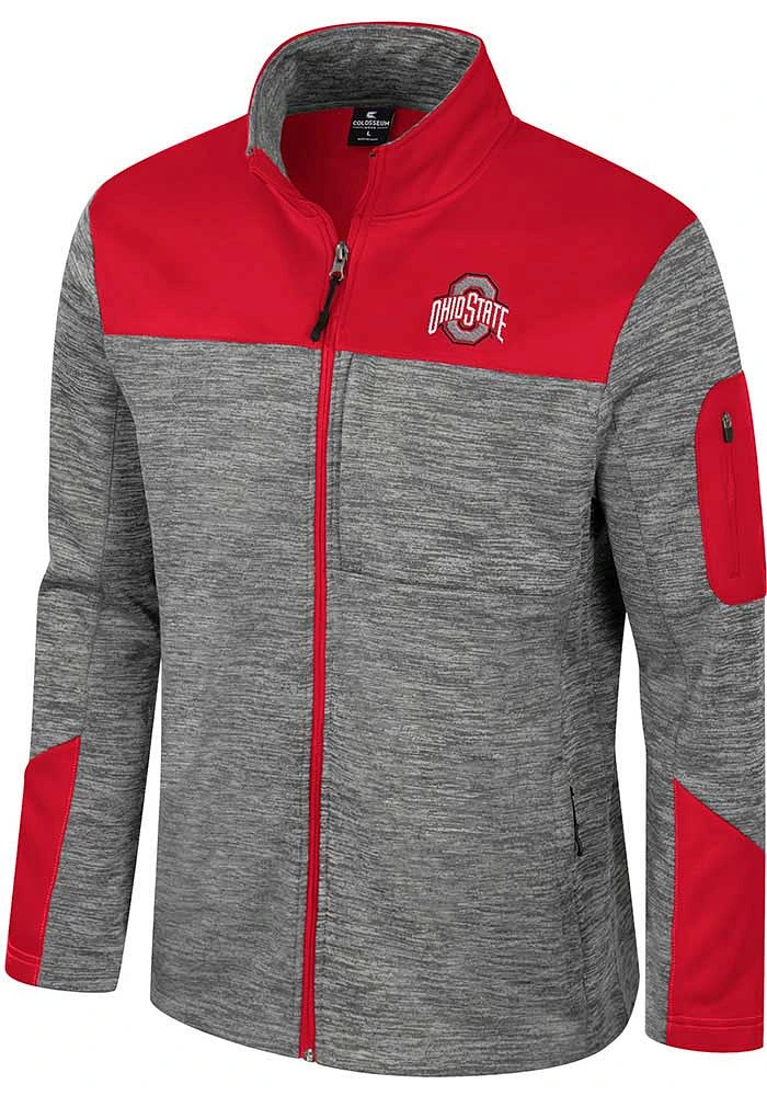 Colosseum Ohio State Buckeyes Mens Grey Guard Medium Weight Jacket