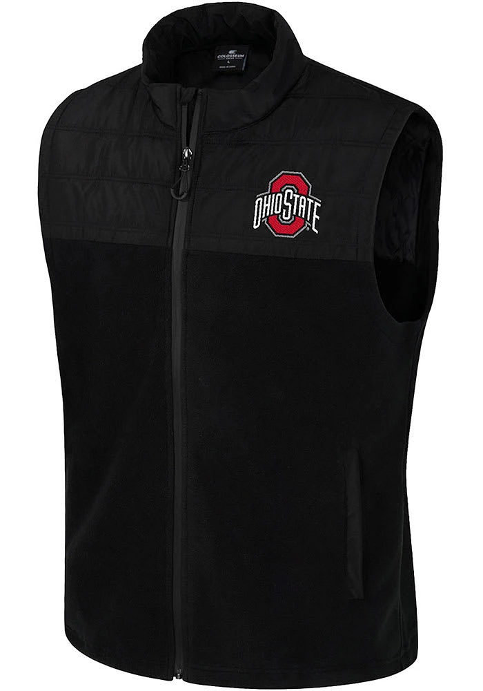 Colosseum Ohio State Buckeyes Mens Black Block The Sun Sleeveless Jacket