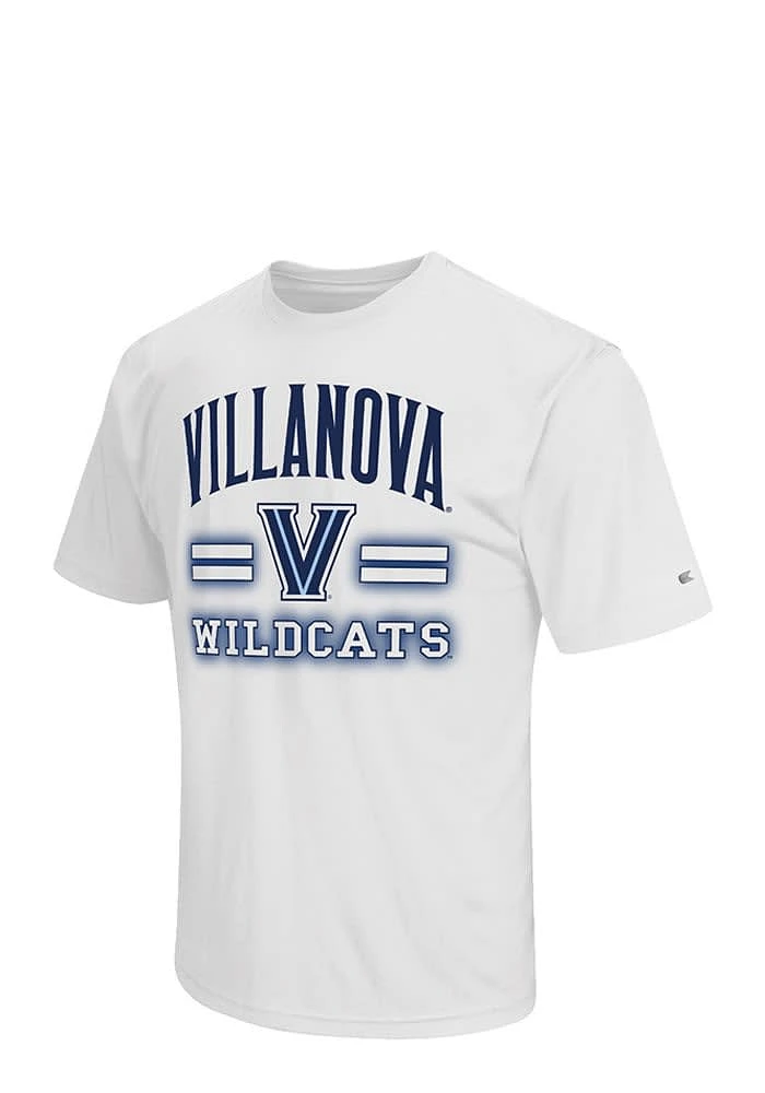 Colosseum Villanova Wildcats Mens White Big Haze and Tall T-Shirt