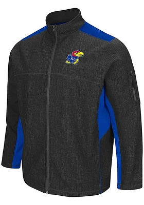 Colosseum Kansas Jayhawks Mens Charcoal Acceptor Medium Weight Jacket