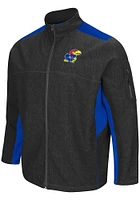 Colosseum Kansas Jayhawks Mens Charcoal Acceptor Medium Weight Jacket
