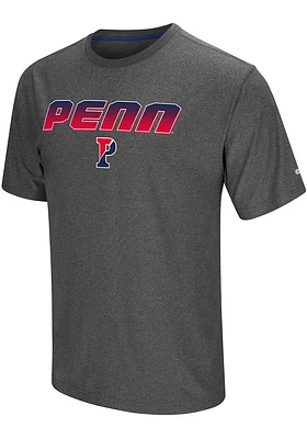 Colosseum Pennsylvania Quakers Charcoal Sleeper Short Sleeve T Shirt