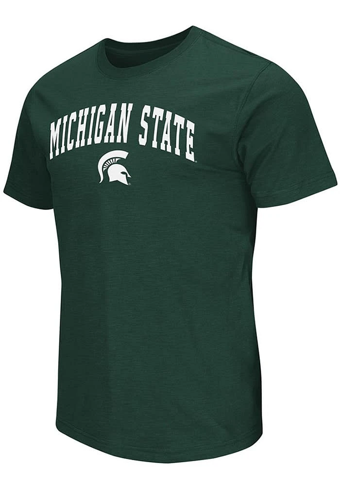 Colosseum Michigan State Spartans Green Mason Short Sleeve T Shirt