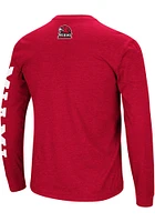 Colosseum Miami Redhawks Red Jackson Long Sleeve T Shirt