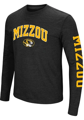 Colosseum Missouri Tigers Black Jackson Long Sleeve T Shirt