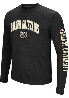 Colosseum Oakland University Golden Grizzlies Black Jackson Long Sleeve T Shirt