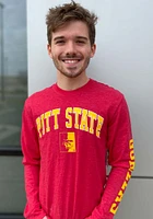 Colosseum Pitt State Gorillas Red Jackson Long Sleeve T Shirt