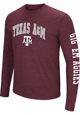 Colosseum Texas A&M Aggies Maroon Jackson Long Sleeve T Shirt