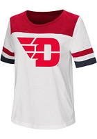 Colosseum Dayton Flyers Womens White Show Me The Money Short Sleeve T-Shirt