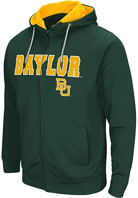 Colosseum Baylor Bears Mens Green Classic Long Sleeve Full Zip Jacket