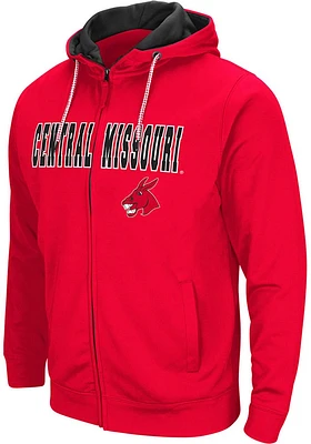 Colosseum Central Missouri Mules Mens Red Classic Long Sleeve Full Zip Jacket