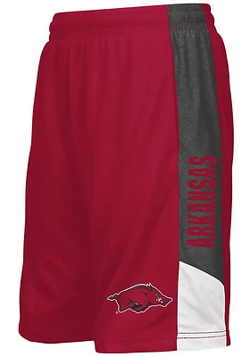Colosseum Arkansas Razorbacks Youth Cardinal Strike Shorts