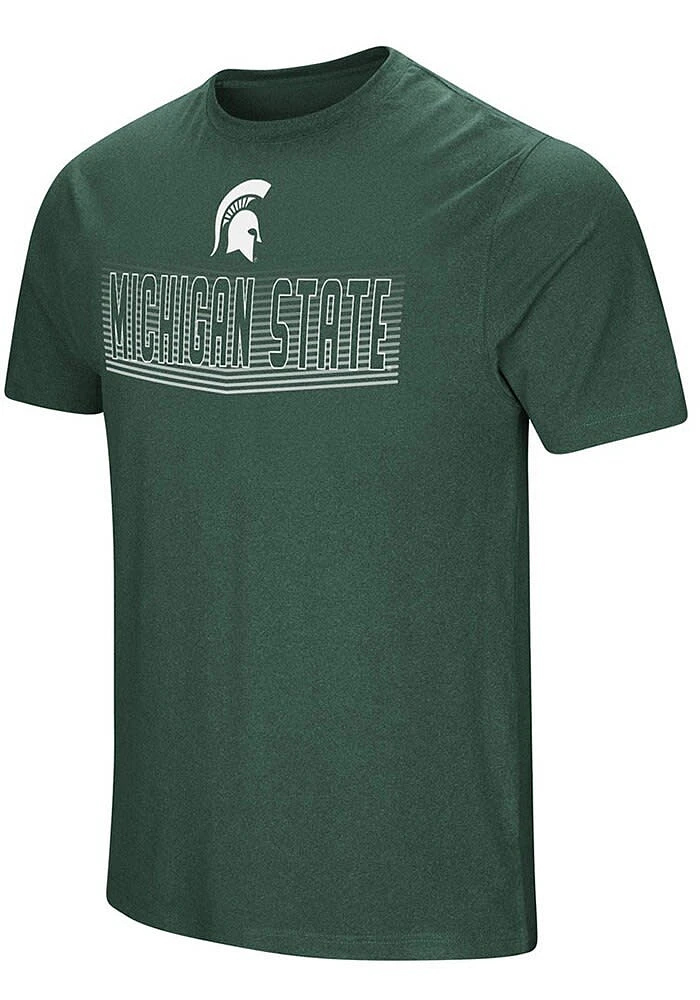 Colosseum Michigan State Spartans Green Electricity Short Sleeve T Shirt