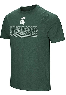 Colosseum Michigan State Spartans Green Electricity Short Sleeve T Shirt