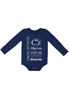 Colosseum Penn State Nittany Lions Baby Navy Blue Its Still Good LS Tops One Piece