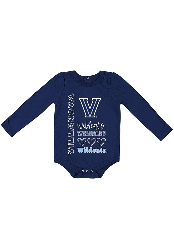 Colosseum Villanova Wildcats Baby Navy Blue Its Still Good LS Tops One Piece
