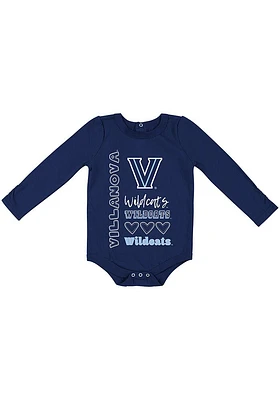 Colosseum Villanova Wildcats Baby Navy Blue Its Still Good LS Tops One Piece